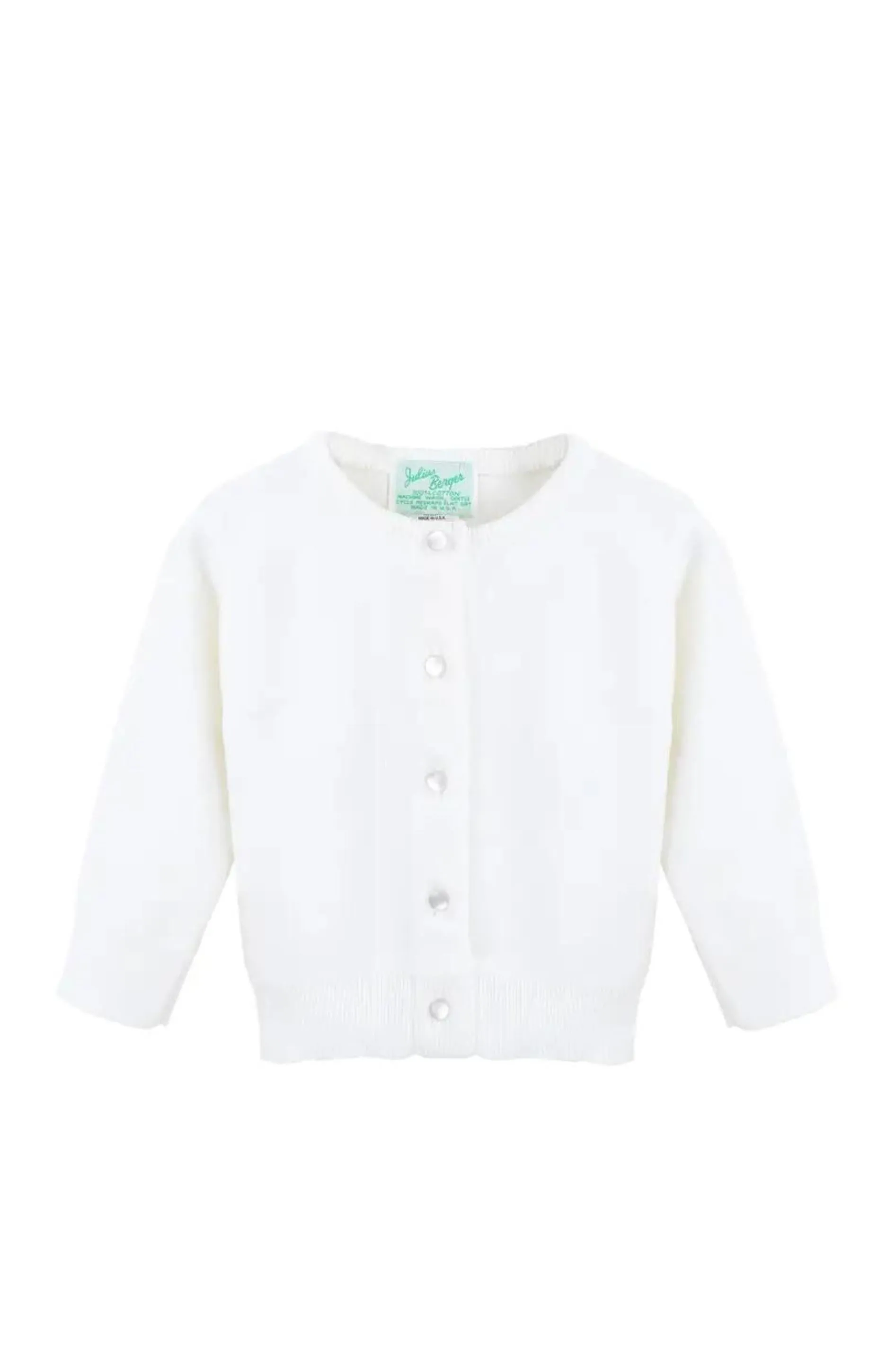 Basic Infant Cardigan - White