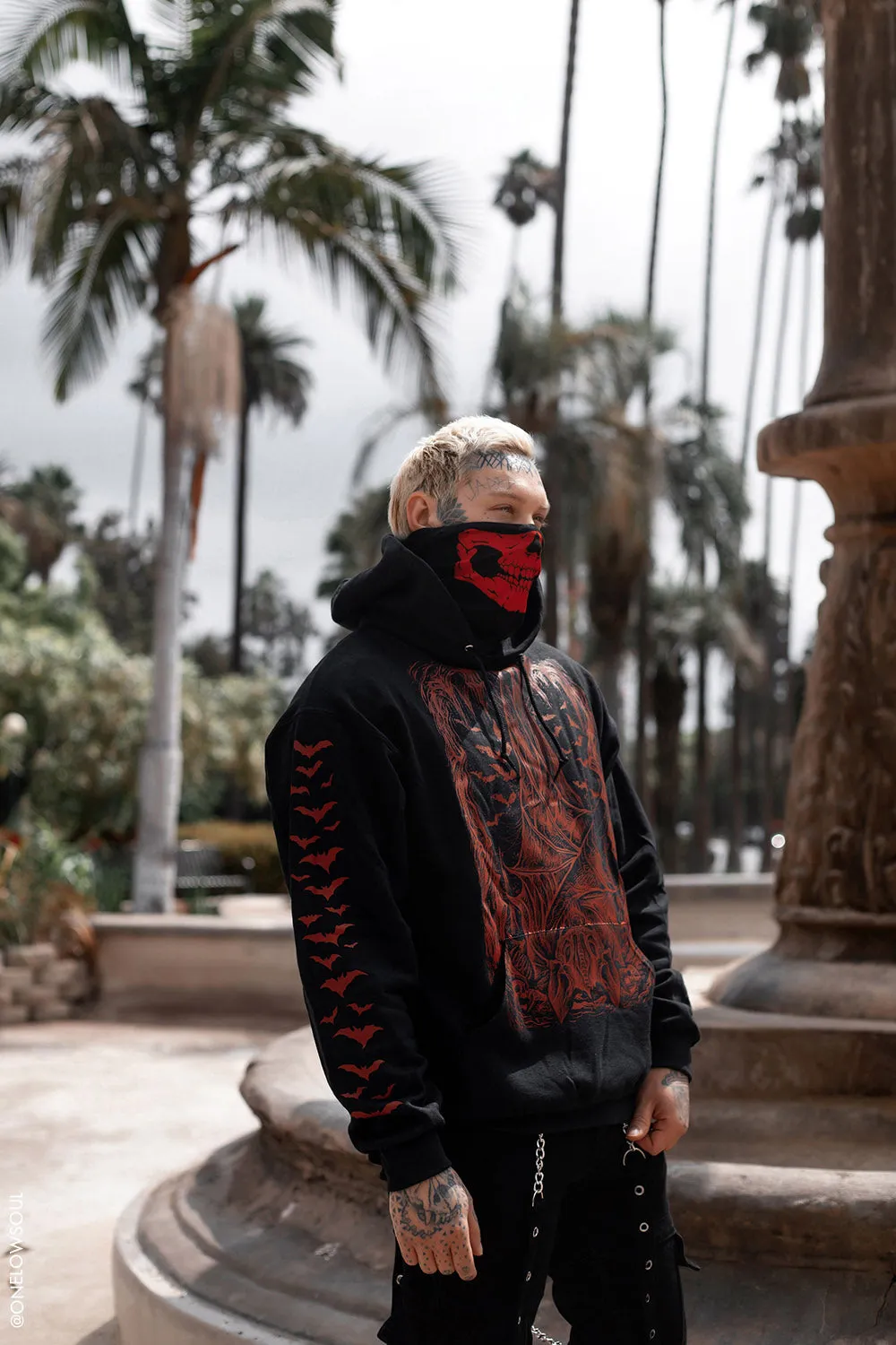 Bat Cave Hoodie [BLOOD RED] [Zipper or Pullover]