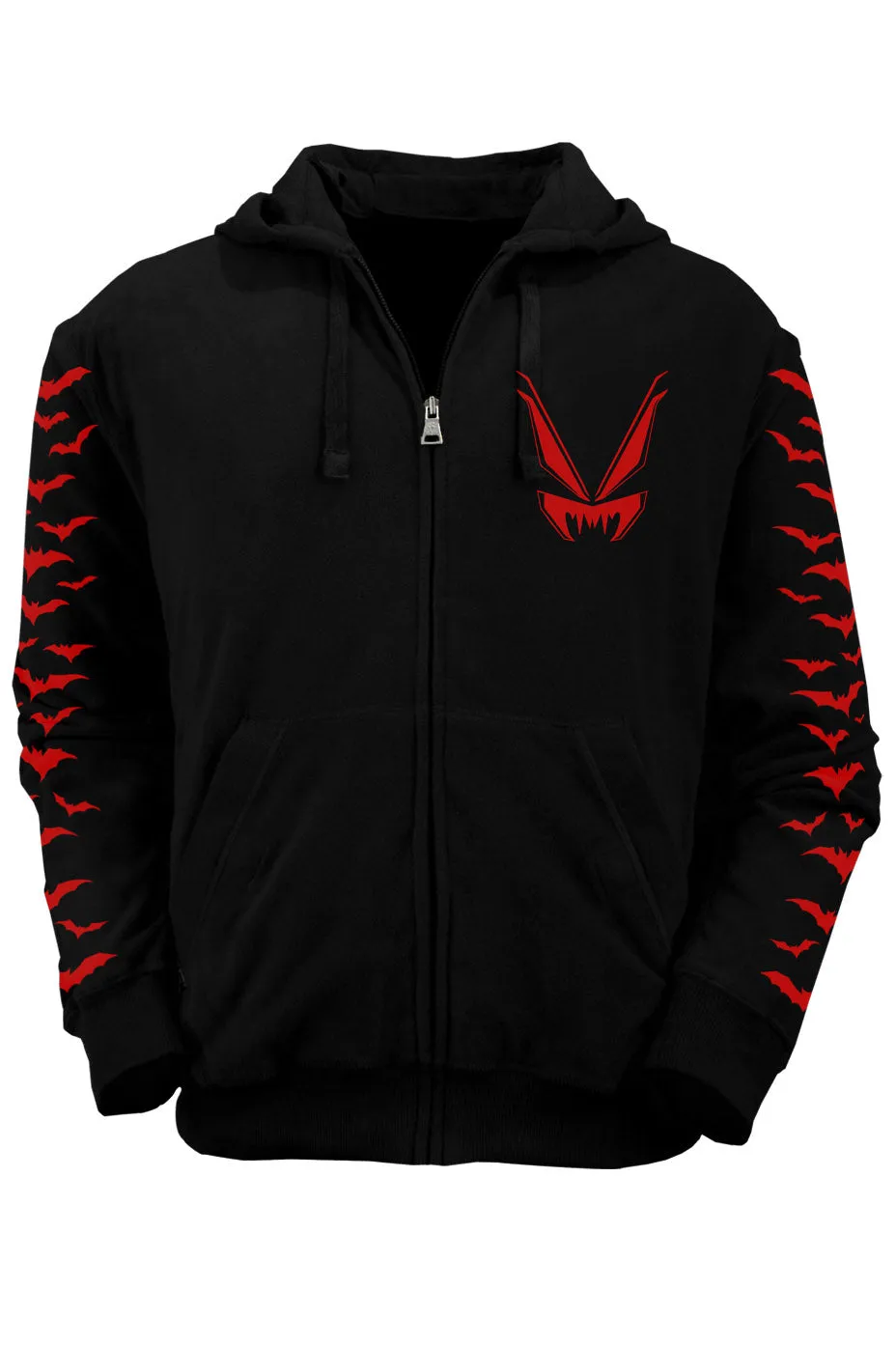 Bat Cave Hoodie [BLOOD RED] [Zipper or Pullover]