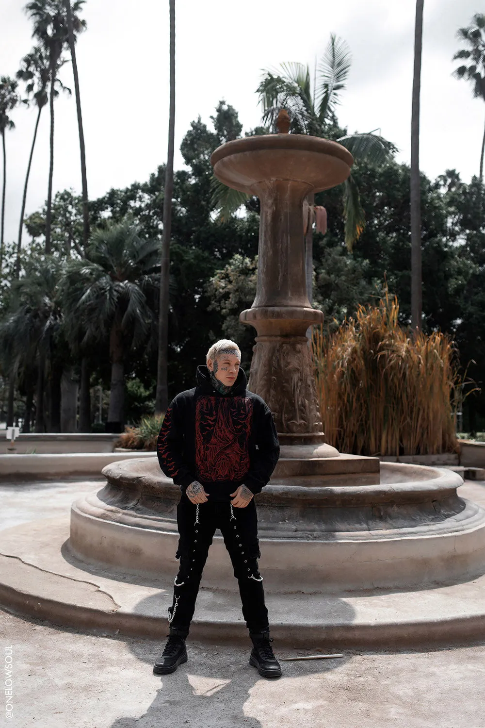 Bat Cave Hoodie [BLOOD RED] [Zipper or Pullover]