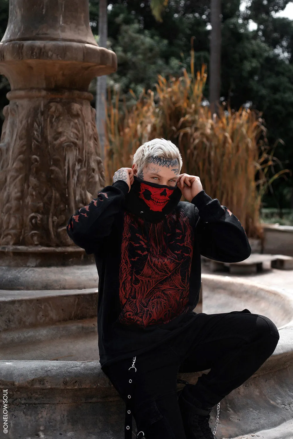 Bat Cave Hoodie [BLOOD RED] [Zipper or Pullover]