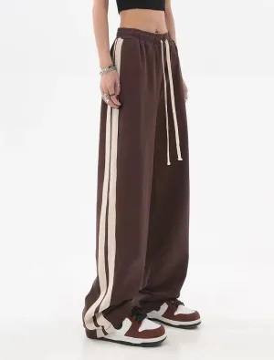 Bria Striped Baggy Sweatpants