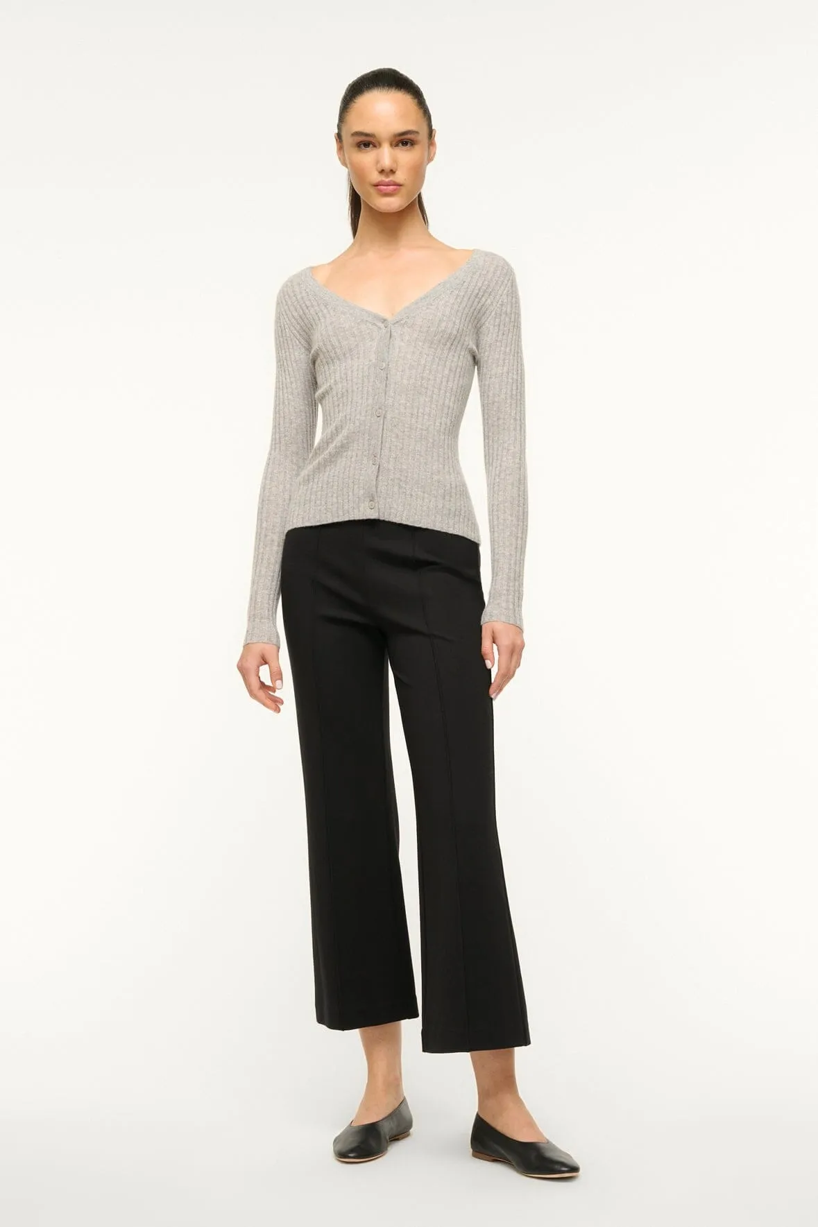 CARGO CASHMERE SWEATER | HEATHER GREY
