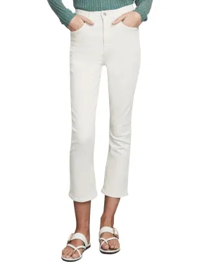Carly High Rise Kick Flare Jean in Ecru