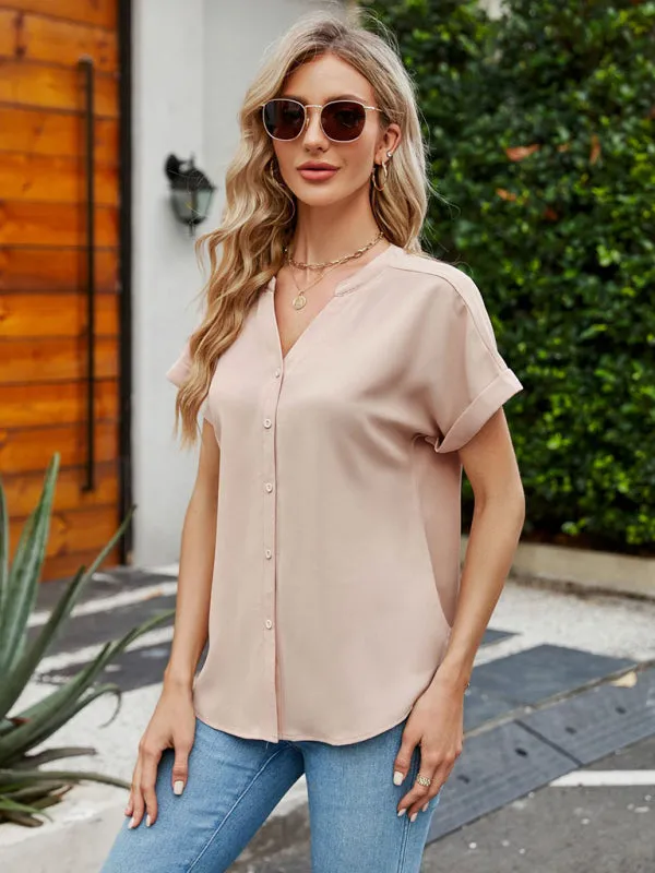 Casual Bohemian V-Neck Button Cardigan Blouse