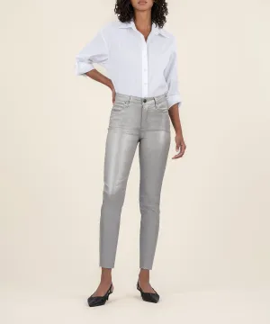 Charlize Coated High Rise Cigarette Leg - Final Sale