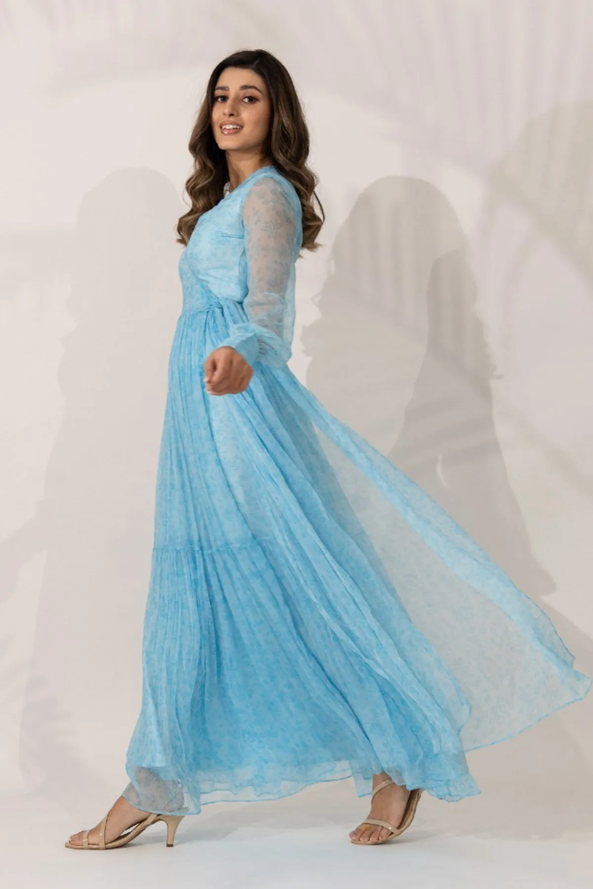 Himalayan Poppy Wrap-Around Maxi Dress
