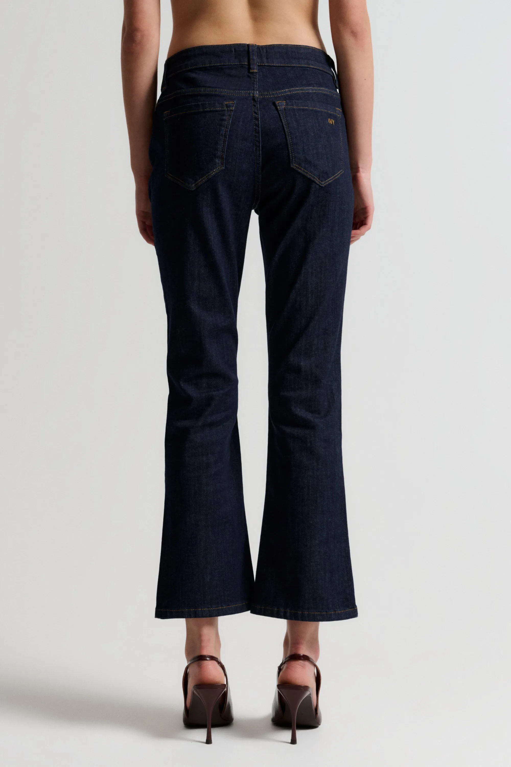 IVY-Johanna Kick Flare Jeans Wash Rinse Vicky