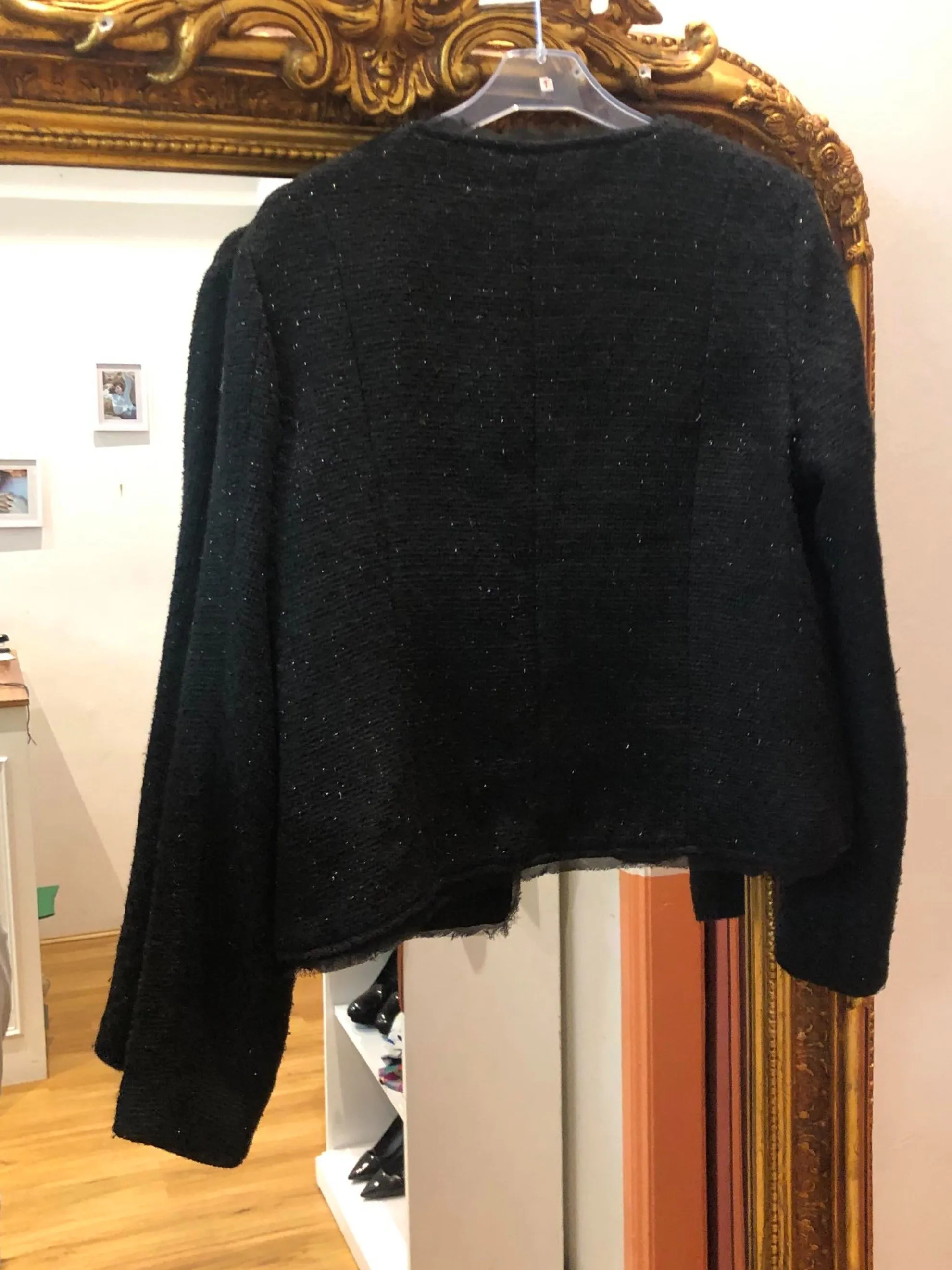 Maison 123 Black Glittery Jacket