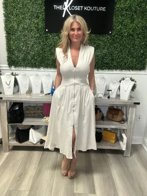 Smocked Waistband Dress