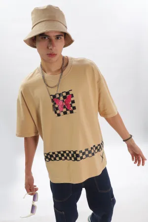 Transcendence Over Sized T-Shirt - Sandal