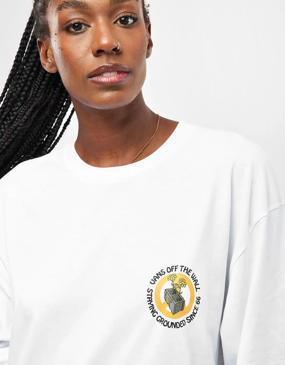 Vans Staying Grounded T-Shirt - White/Black