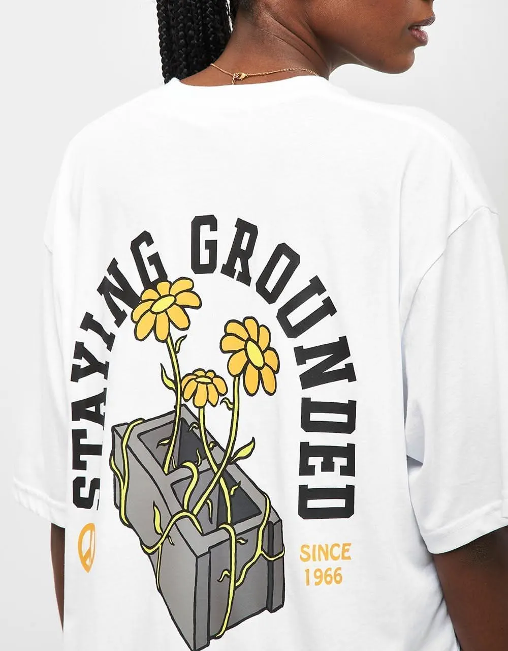 Vans Staying Grounded T-Shirt - White/Black