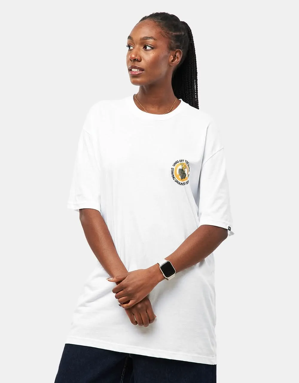 Vans Staying Grounded T-Shirt - White/Black