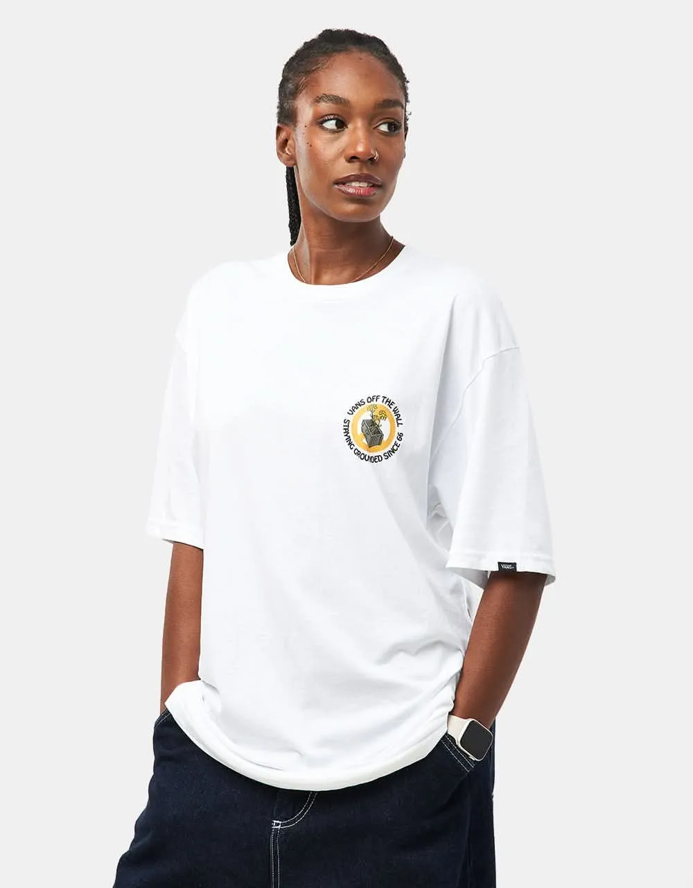 Vans Staying Grounded T-Shirt - White/Black